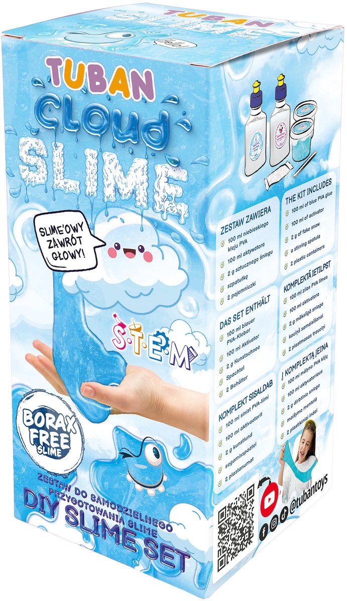 Tuban - kit – diy slime – cloud