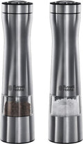 Russell hobbs peper- zoutmolen set elektrisch - 23 cm - rvs