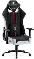 Diablo chairs - gaming stoel x-player 2.0 - bureaustoel verstelbaar - king size - wit zwart