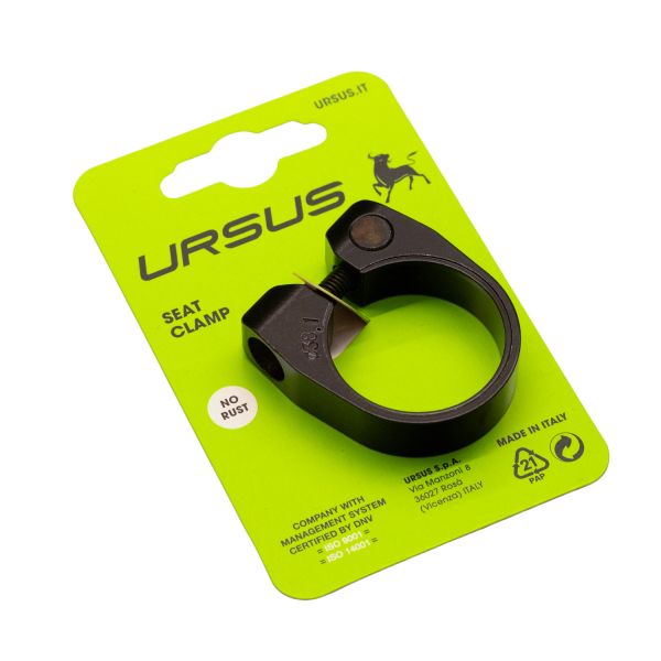 Ursus Sattelstützenklemme ø38,1 mm Aluminium - schwarz