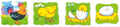 Groeipuzzel kip 4 lagen 18x18x1,3cm. 3+