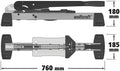 Wolfcraft - laminaatsnijder - vlc 1000 - tot 14 mm dik laminaat - pvc vinyl laminaatknipper - 10 jaar garantie - 6940000