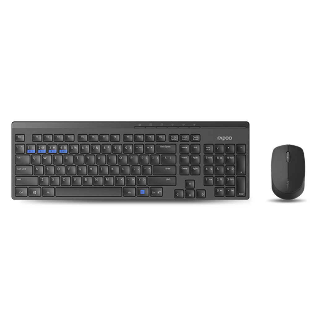 Rapoo Tastatur-Kombination mm schwarz 8100m