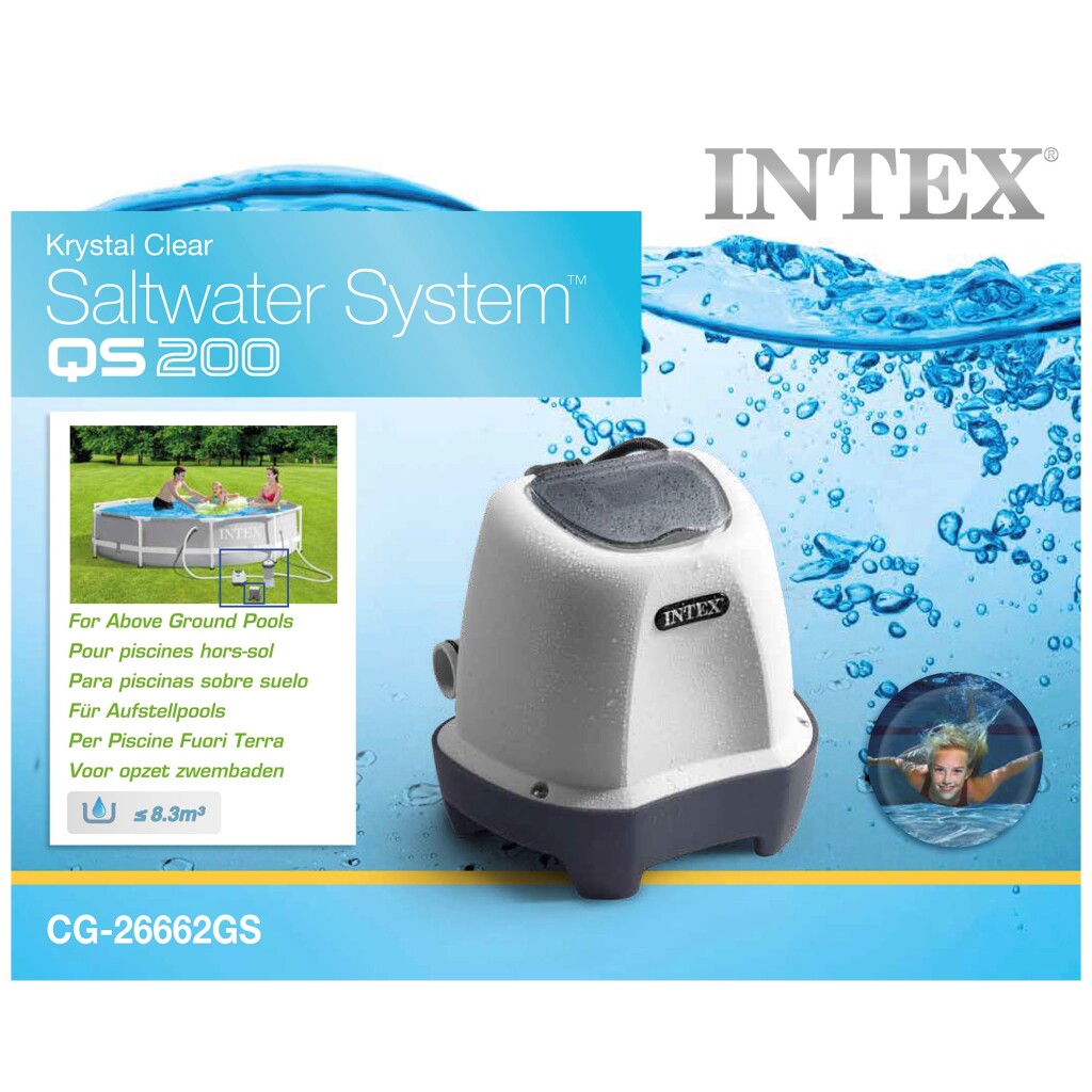 Intex 26662gs krystal zoutwater systeem 12 volt qs200