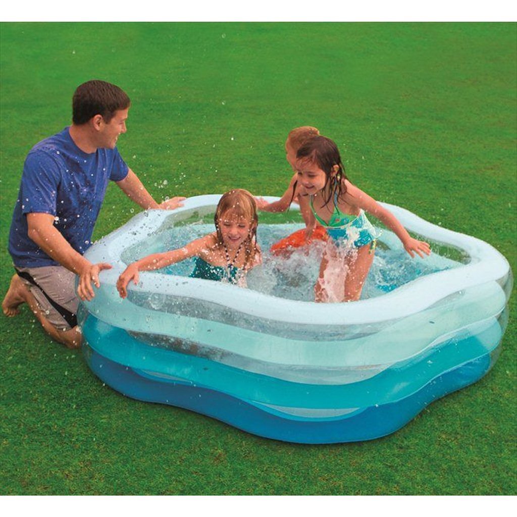Intex 56495np aufblasbarer Pool 185x180x53 cm blau weiß
