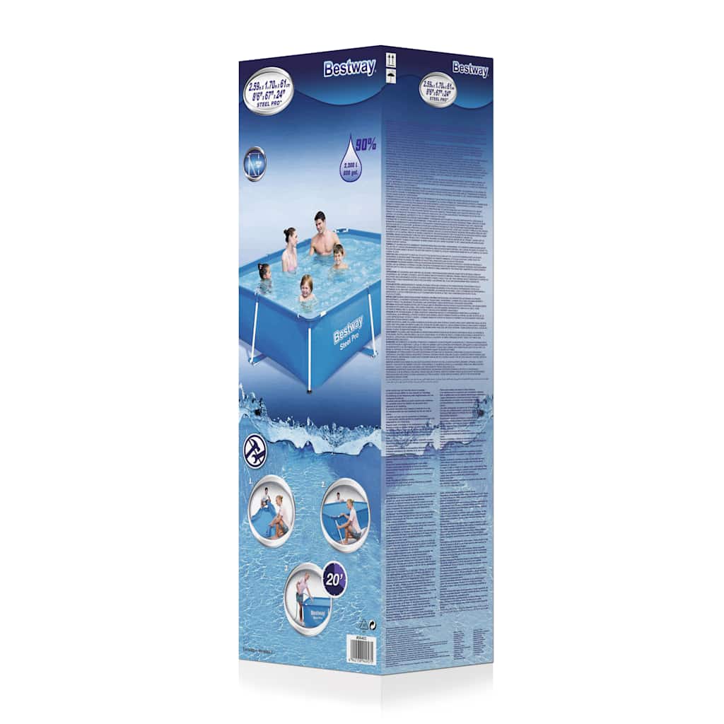 Bestway Steel Pro zwembad 259 x 170 x 61 cm