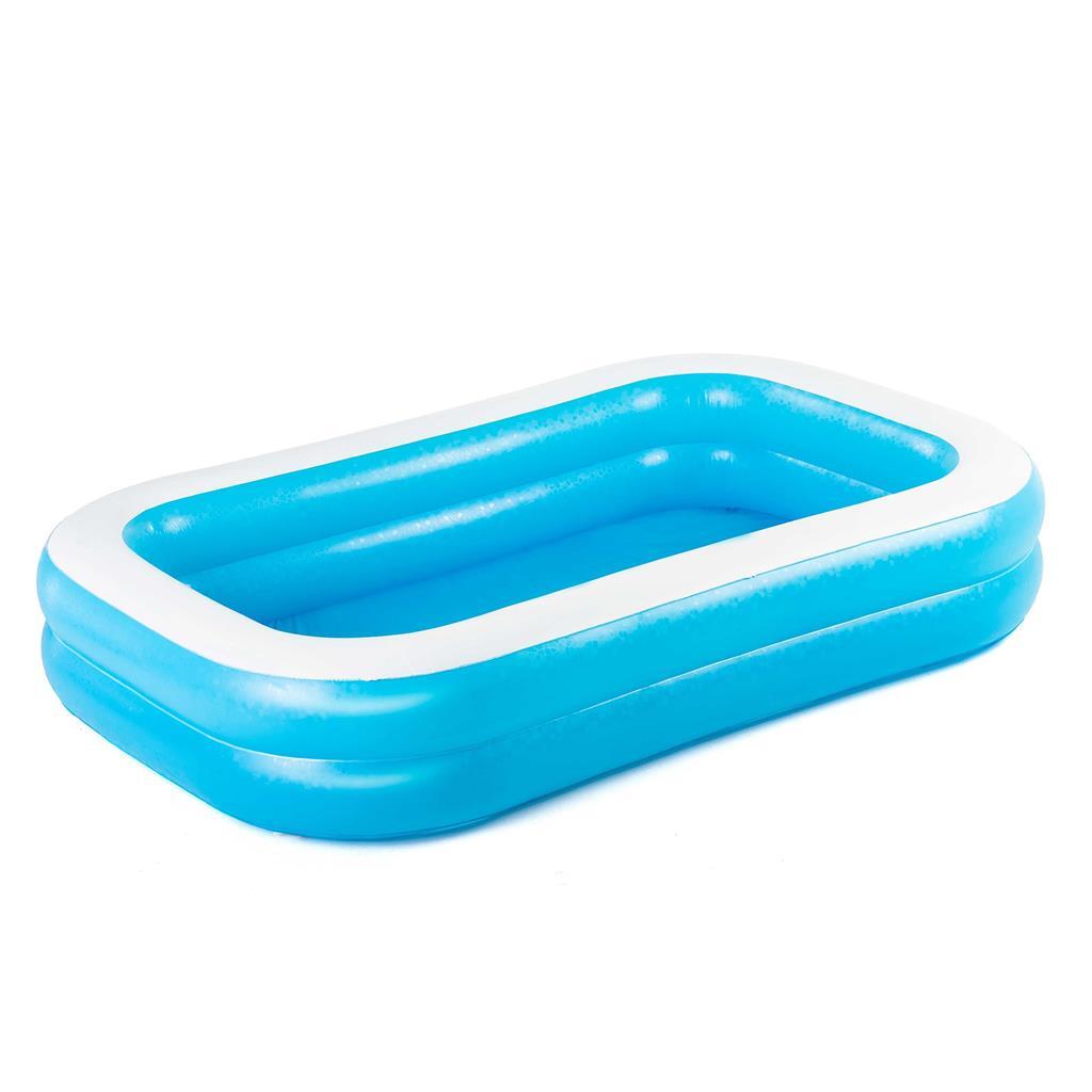 Bestway aufblasbarer Pool 262x175x51 cm blau weiß