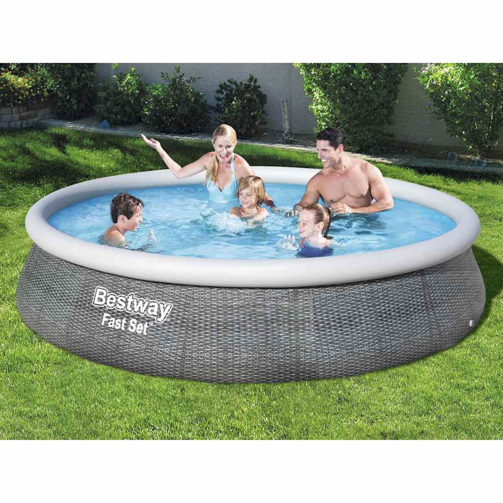 Bestway zwembad fast set set rond rotan, 396cm