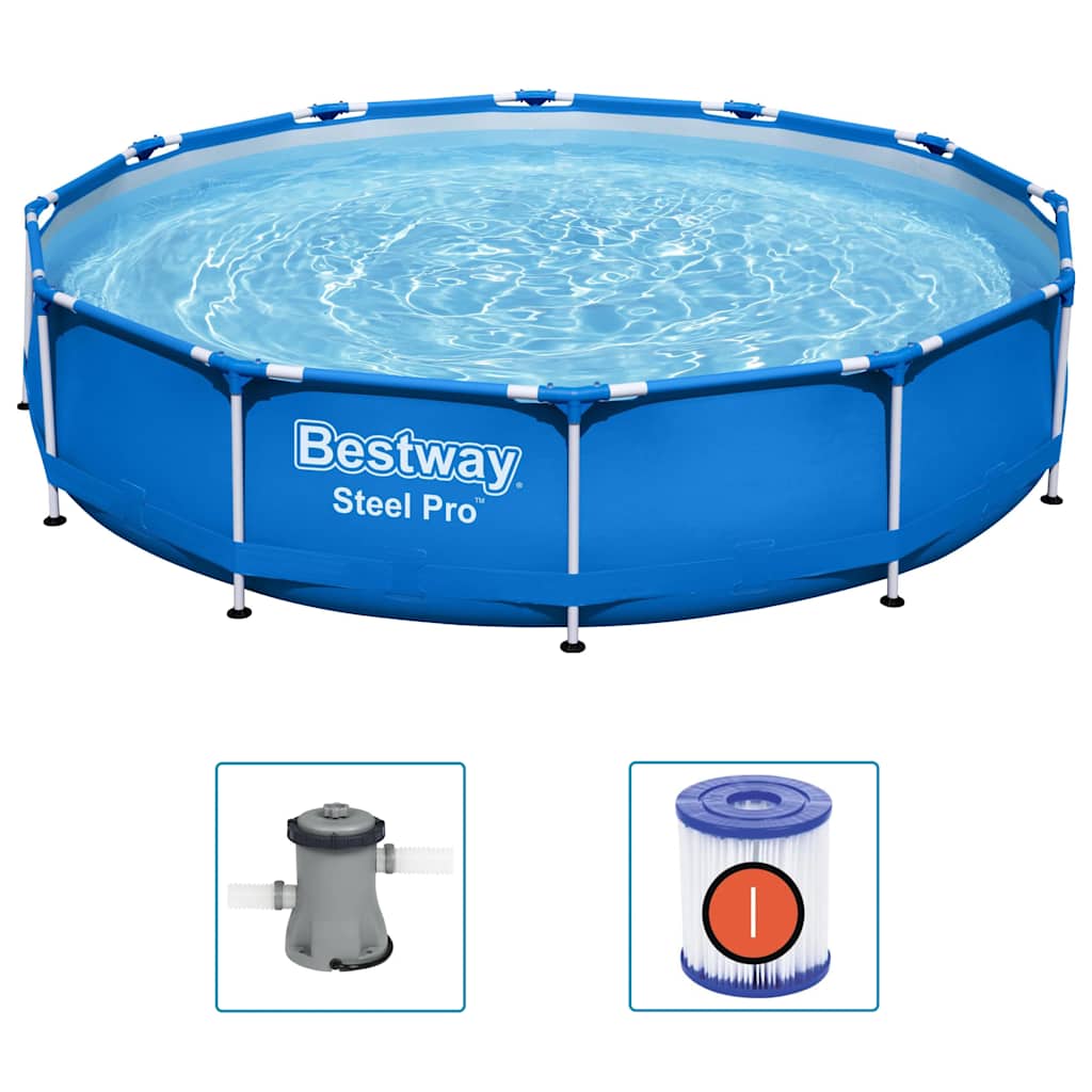 Bestway Schwimmbad Stahl Pro Set um 366