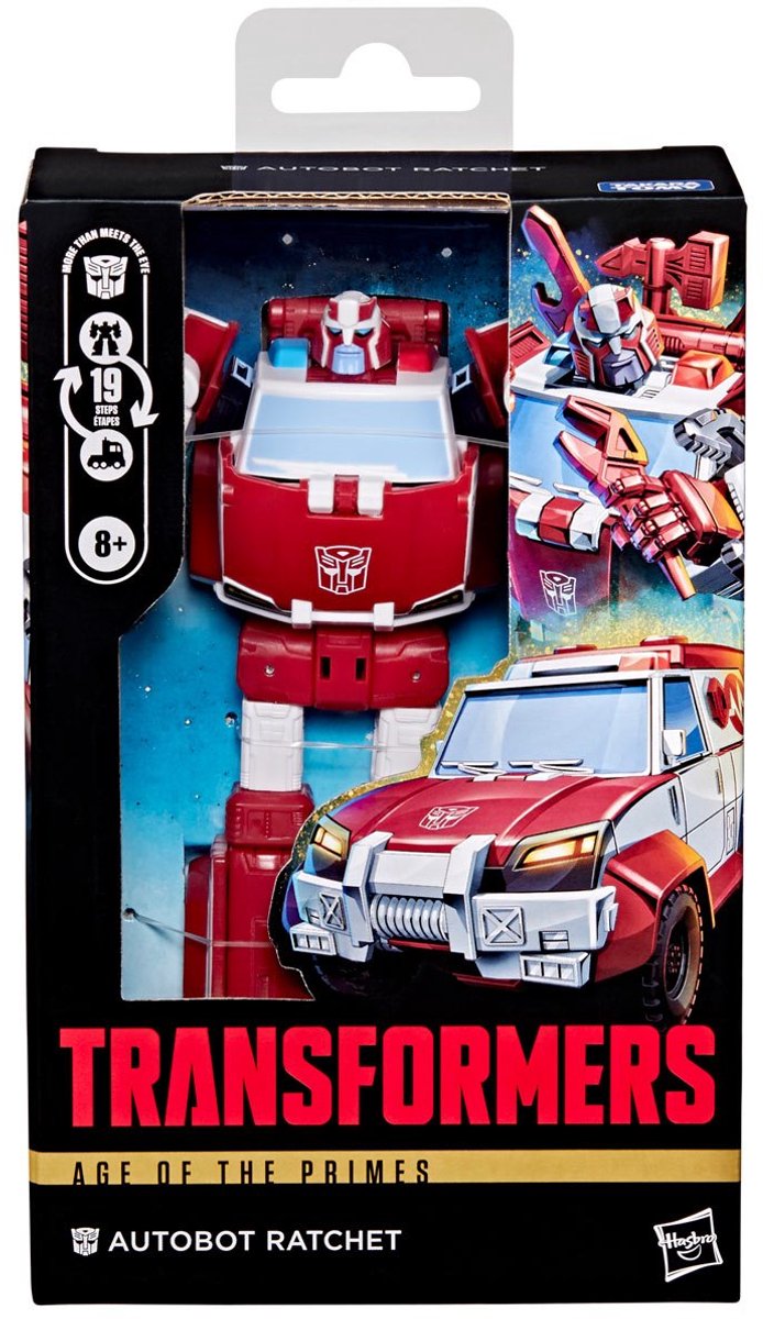 Hasbro transformers age of the primes deluxe class action figure autobot ratchet 15 cm action figuur