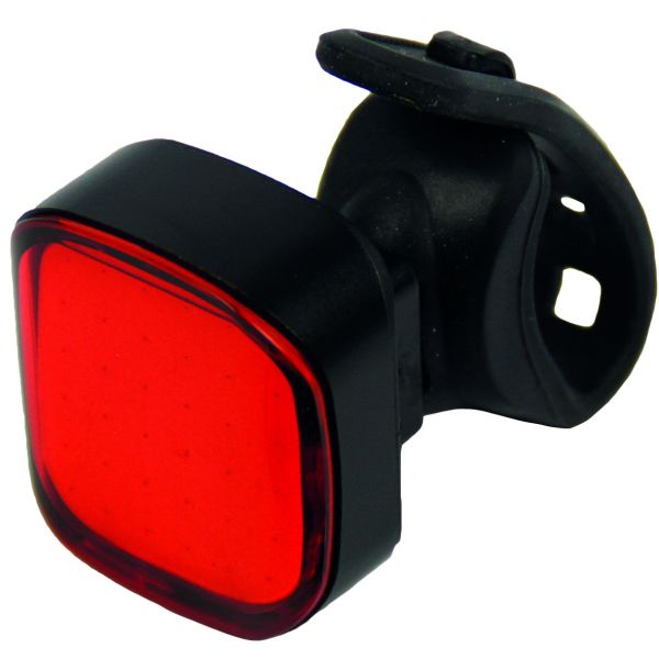 LED-Rückleuchte, robust, leistungsstark, quadratisch – USB-aufladbar