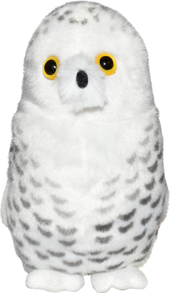 Wild republic - knuffel - sneeuw uil - knuffel met geluid - 13 cm