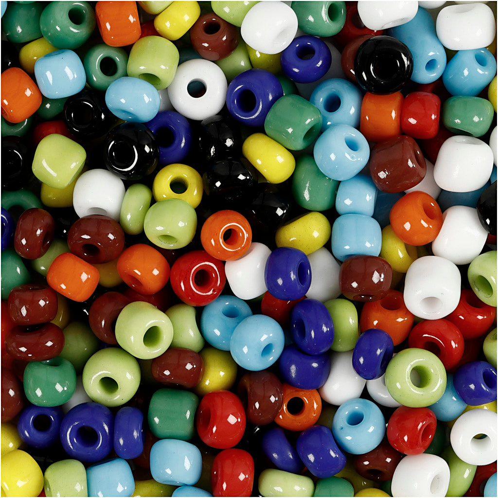 Creativ Company Saatperlen in verschiedenen Farben, 130 Gramm