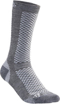 Craft 2-pack warme sokken mid - merino wollen thermo sokken - 48 - grijs