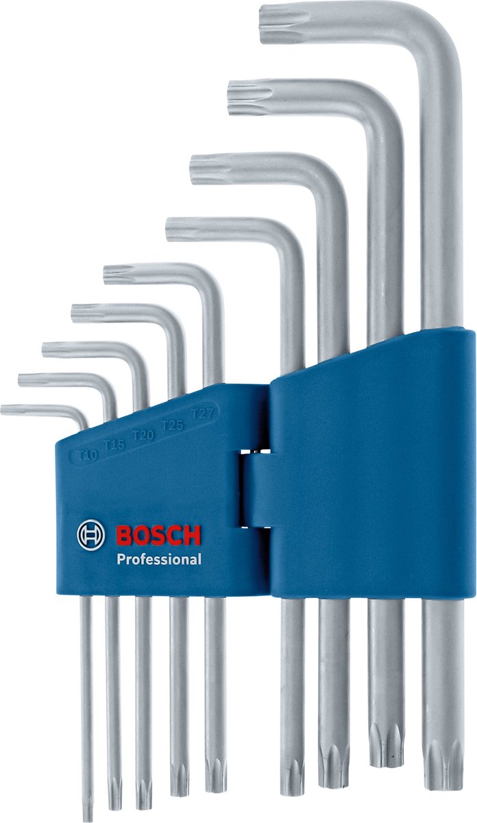 Bosch professional - torx sleutelset - 9-delig - s2 staal - opvouwbare houder