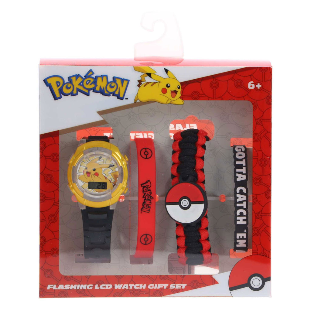 Gabby's poppenhuis accutime - lcd pokémon horloge met accessoires