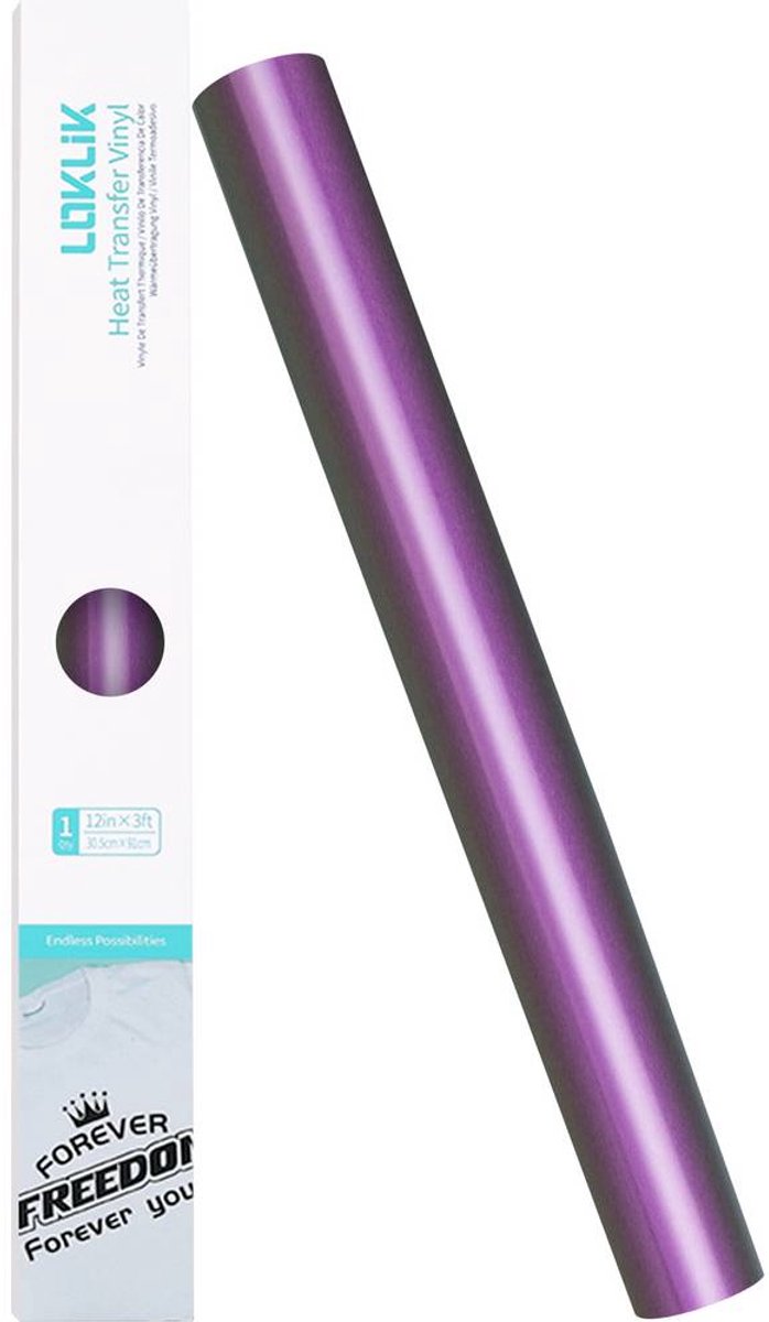 Loklik heat transfer vinyl chameleon - green to purple - groen tot paars - 30.5 x 90 cm