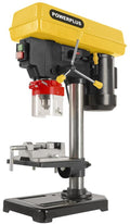 Powerplus kolomboormachine powx156 - tafelboormachine voor boren in hout en staal tot 50 mm - 9 snelheden met 500 w vermogen - 164 x 162 mm tafel kantelbaar tot 45° en in hoogte verstelbaar