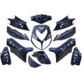13-teiliges Edge-Kennzeichen-Set für Peugeot Speedfight 2 – Metallicblau