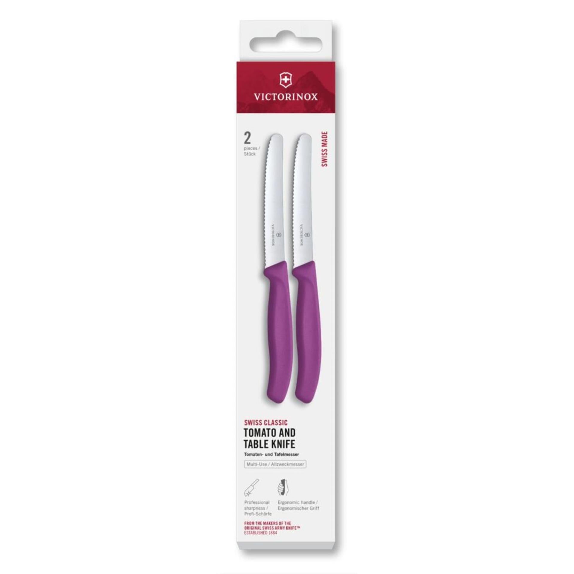 Victorinox tomatenmes 2st paars kartel