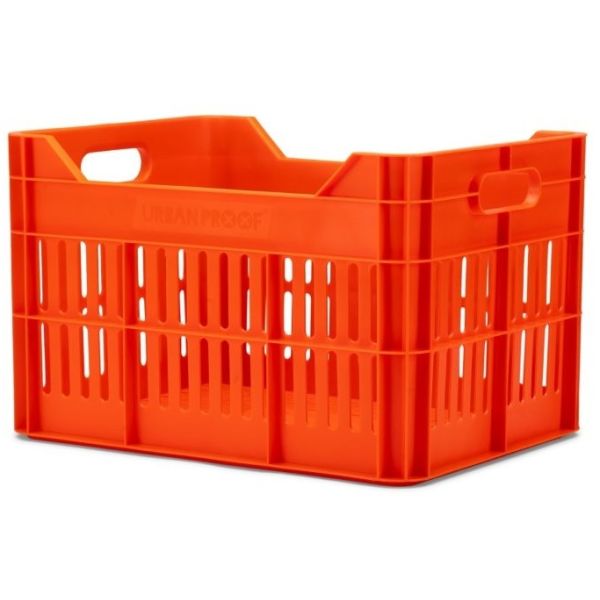 Recycelte Urban Proof Click Fahrradbox 30 Liter – Orange
