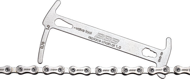 Bbb cycling kettingmeter – slijtagemeter fietsketting – inclusief kettinghaak tool – chainchecker - btl-125