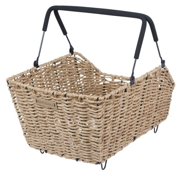 Fahrradkorb Basil Cento Rattanoptik Multisystem 40 x 25 x 12 cm - Seegras