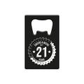 Paperdreams flesopener metaal - 21 jaar