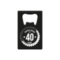 Paperdreams flesopener metaal - 40 jaar