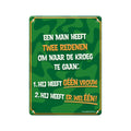 Paperdreams tekstbord metaal - twee redenen