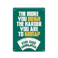 Paperdreams tekstbord metaal - the more you weigh