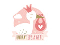 Paperdreams huldeschild - newborn baby girl