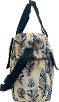 Willex shopper blue feather met schouderband