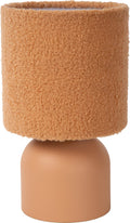 Lucide woolly - tafellamp - ø 16 cm - 1xe14 - okergeel - japandi