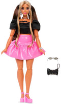 Barbie deluxe stijl pop - met roze vinyl core-rok - modepop