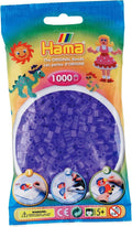 Hama strijkkralen - 1000 stuks - lila transparant