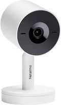 Netatmo slimme beveiligingscamera binnen - bewakingscamera 2k - gezichtsherkenning - bewegingsdetectie - nachtzicht - werkt met google home apple homekit - geen abonnement - wit - 1 stuk