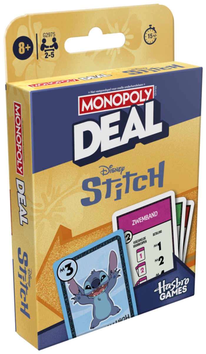 Hasbro Monopoly Deal Disney Stitch