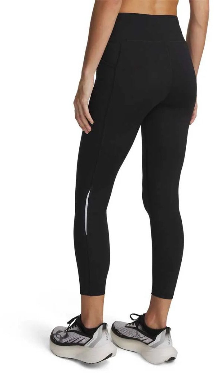 Under armour ua velociti ankle tights-blk dames sportlegging - zwart - reflective xl