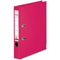 Ordner falken chromocolor a4 50 mm karton, pp (polypropeen) liggend roze 1 stuk