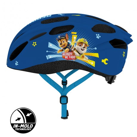 Seven polska paw patrol fietshelm - kinderhelm - in-mold technologie - verstelbaar - maat m (52-56 cm) - donkerblauw