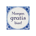 Paperdreams tegel delfts blauw - morgen gratis bier