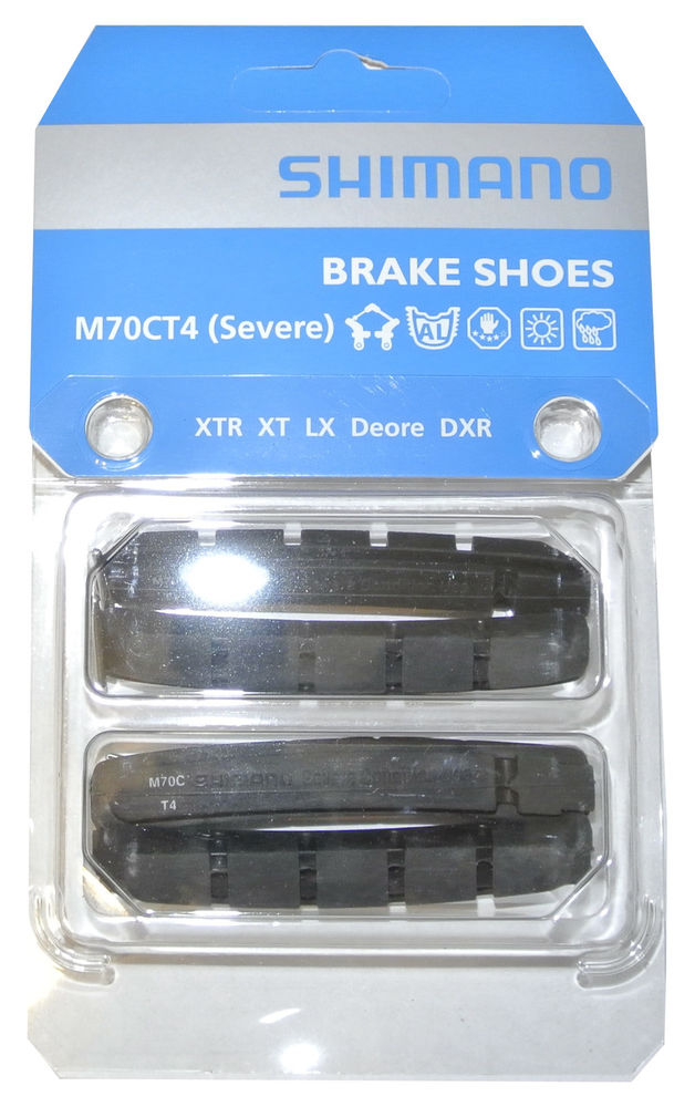 Bremsbeläge Shimano M70CT4 V-Bremse - inklusive BR-M570 - BR-M970 (2 Sätze)