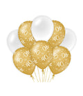 Paperdreams decoratie ballonnen goud wit - 40
