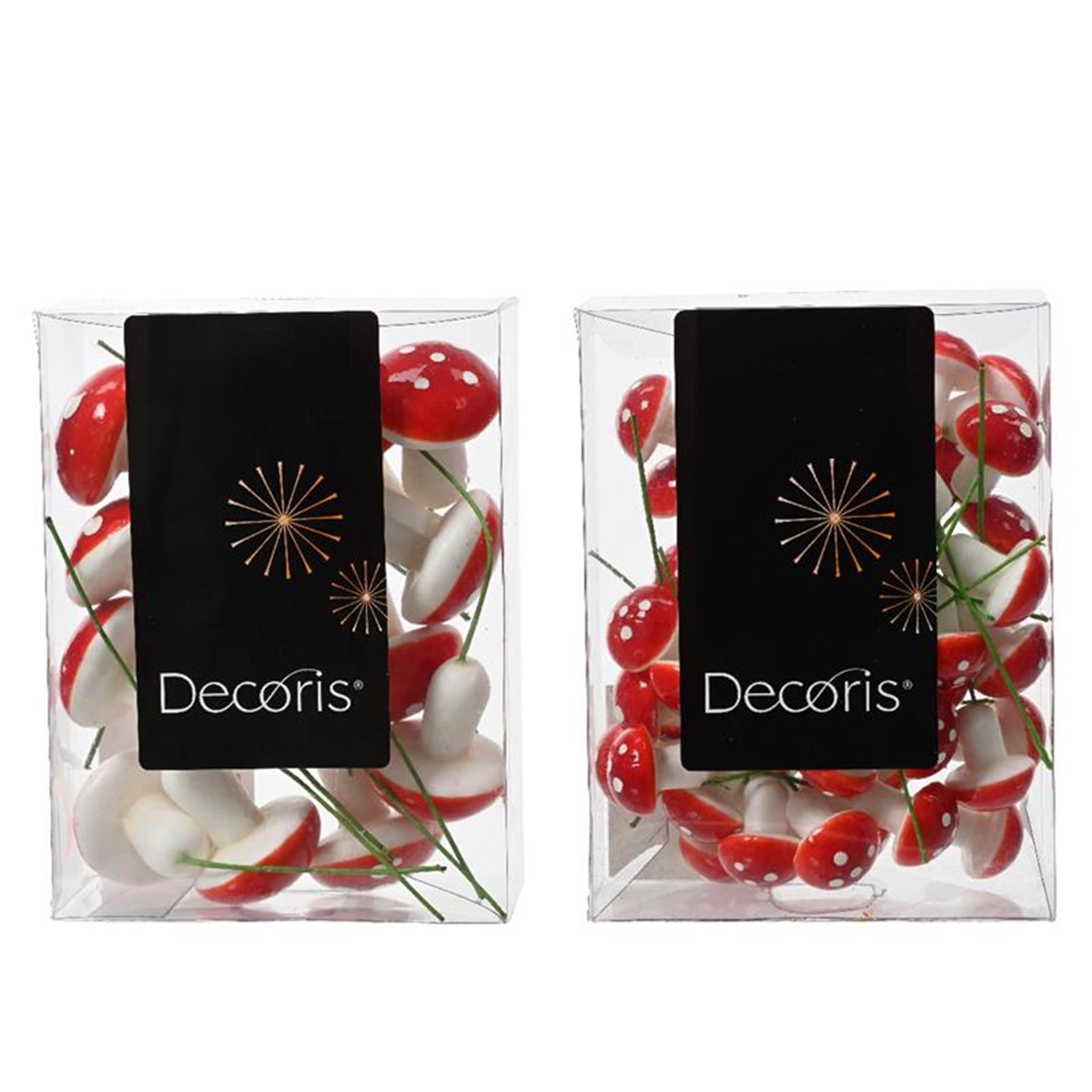 Decoris paddenstoel op steker groot of klein