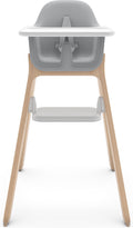 Uppababy ciro chloe - kinderstoel - grijs - hout - verstelbare voetensteun - afneembaar eetblad