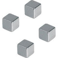 Neodym magneten franken 10x10mm chroom 4 stuks
