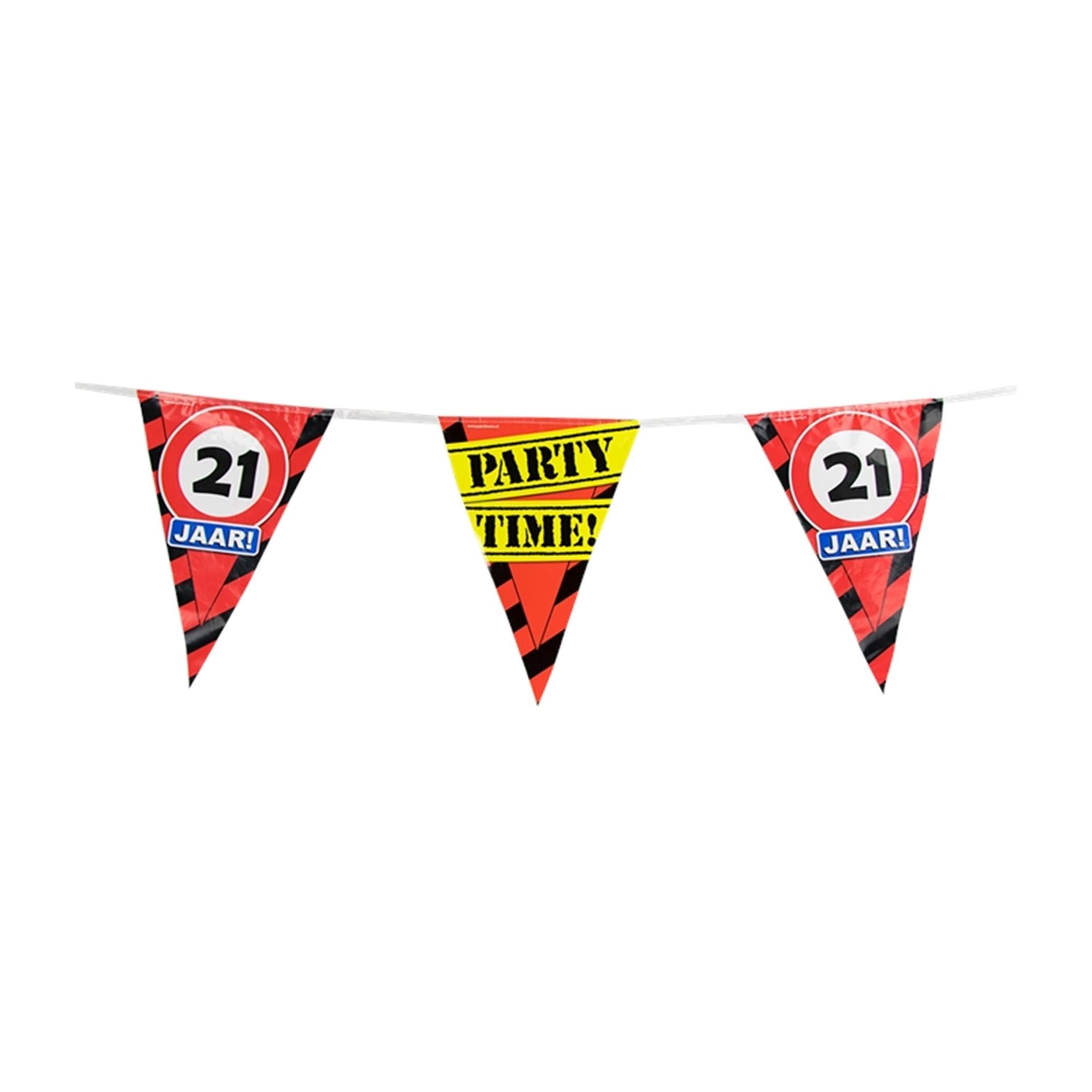 Paperdreams party vlag - 21 jaar