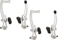 V-Bremsen-Set Saccon, vorne und hinten, Aluminium – silber