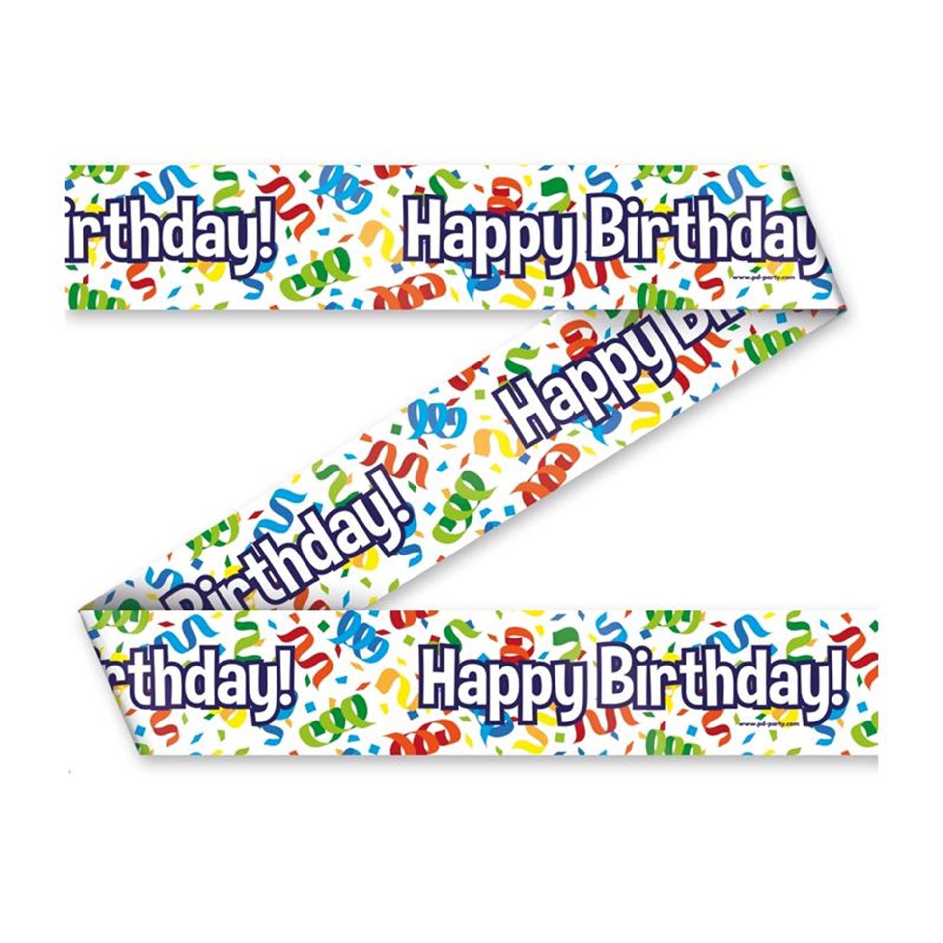Paperdreams party tape - happy birthday cartoon 12 m